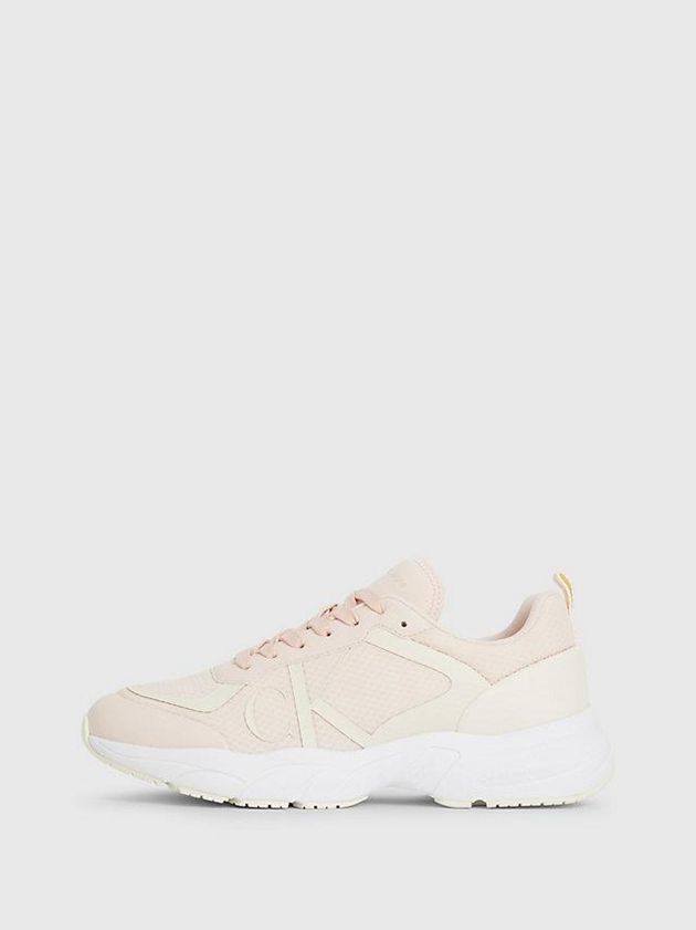 Beige Calvin Klein Recycled Mesh Women Sneakers | MCTP-94380