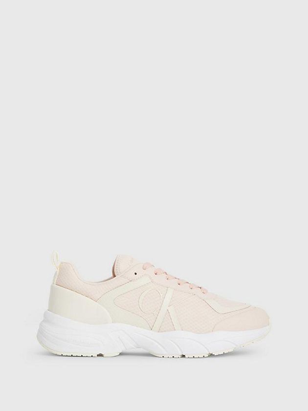 Beige Calvin Klein Recycled Mesh Women Sneakers | MCTP-94380