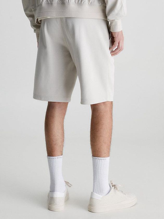 Beige Calvin Klein Recycled Polyester Jogger Men Shorts | CNBU-16247