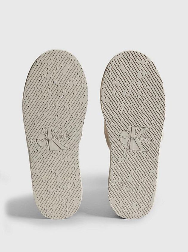 Beige Calvin Klein Recycled Puffer Women Slippers | MILF-18470