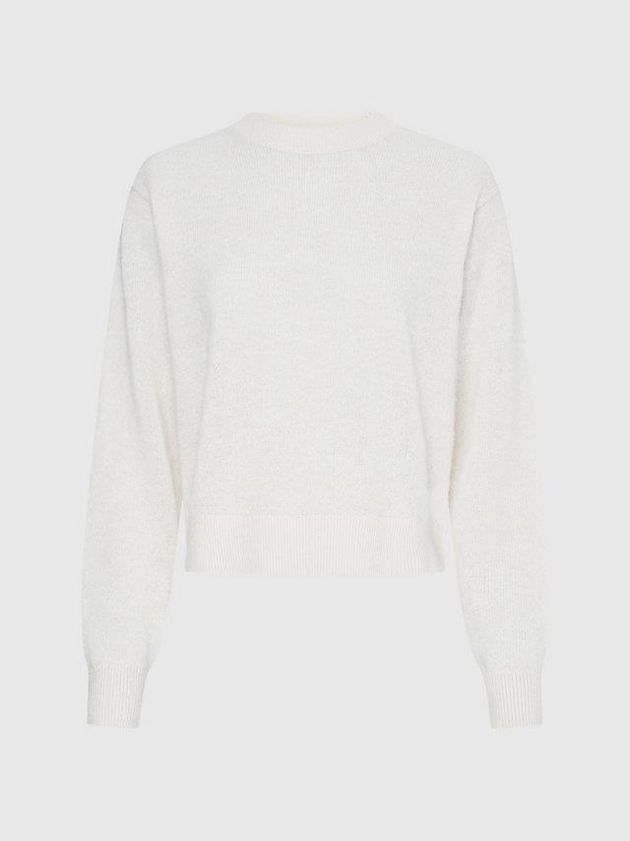 Beige Calvin Klein Relaxed Alpaca Jumper Women Sweater | NFXO-60185