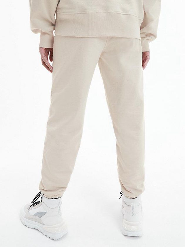 Beige Calvin Klein Relaxed Recycled Cotton Women Joggers | GSAH-64578