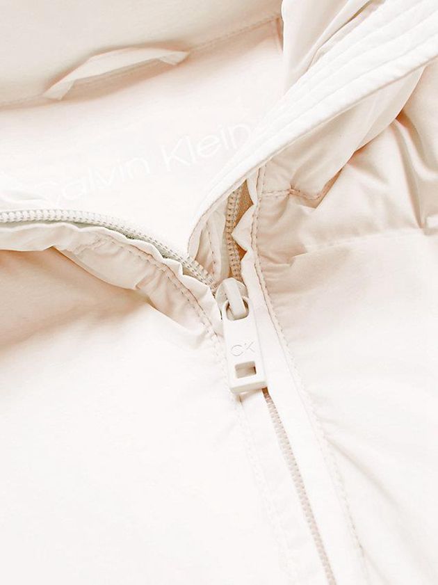 Beige Calvin Klein Seamless Down Maxi Women Coat | HIVK-20971