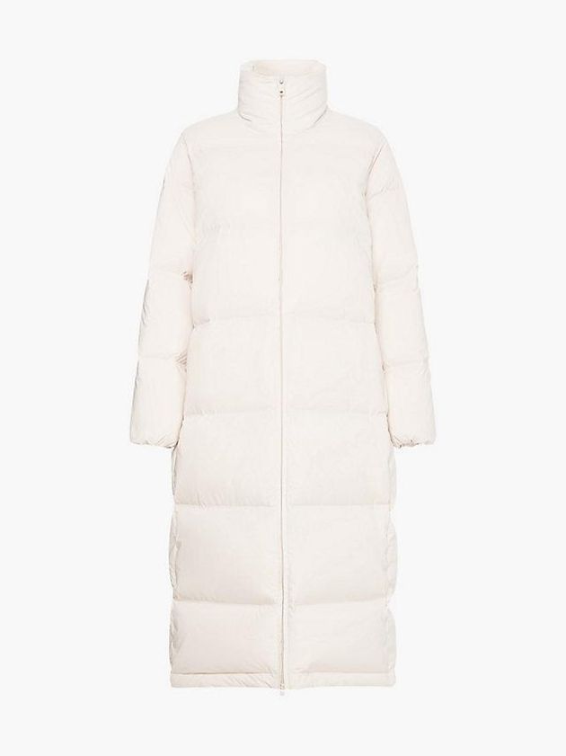 Beige Calvin Klein Seamless Down Maxi Women Coat | HIVK-20971