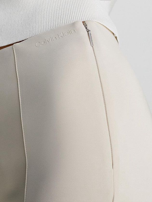 Beige Calvin Klein Skinny Technical Knit Women Leggings | KBWY-90745