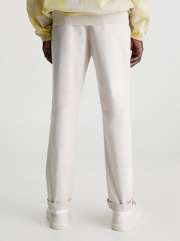 Beige Calvin Klein Slim Chino Men Pants | HCOZ-90176
