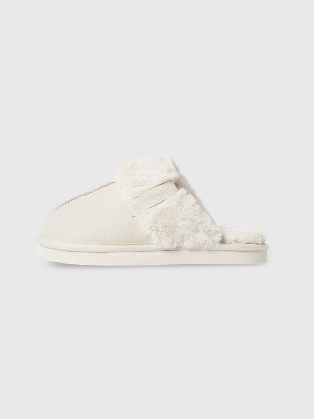 Beige Calvin Klein Slippers Women Slippers | RHSC-70248
