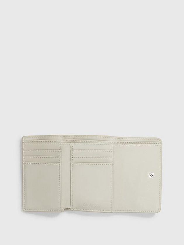 Beige Calvin Klein Small Recycled Rfid Trifold Women Wallet | CYTR-90862