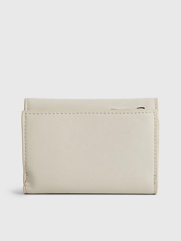 Beige Calvin Klein Small Recycled Rfid Trifold Women Wallet | CYTR-90862
