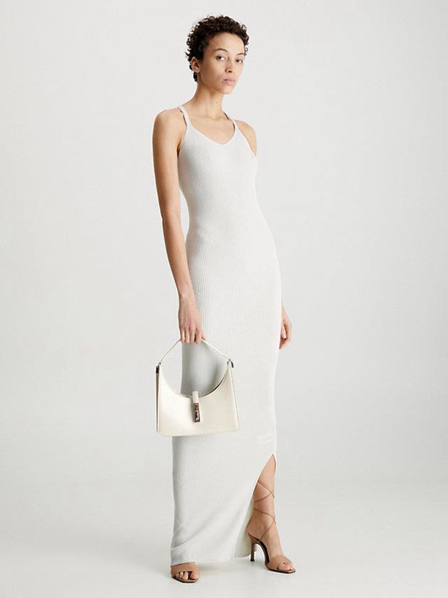 Beige Calvin Klein Small Recycled Shoulder Women Bags | VDTW-62548