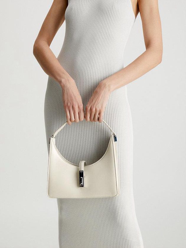 Beige Calvin Klein Small Recycled Shoulder Women Bags | VDTW-62548