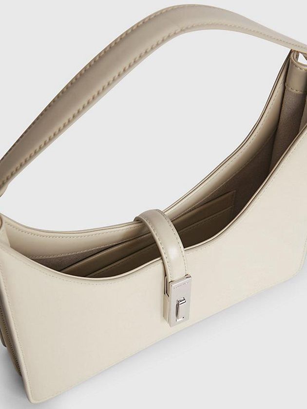 Beige Calvin Klein Small Recycled Shoulder Women Bags | VDTW-62548