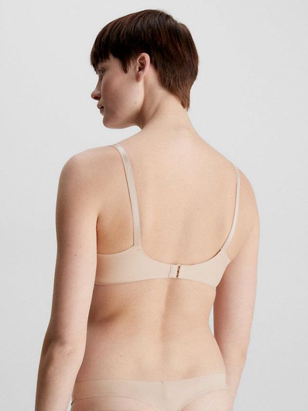 Beige Calvin Klein T-Shirt - Invisibles Women Bra | TDHZ-92807