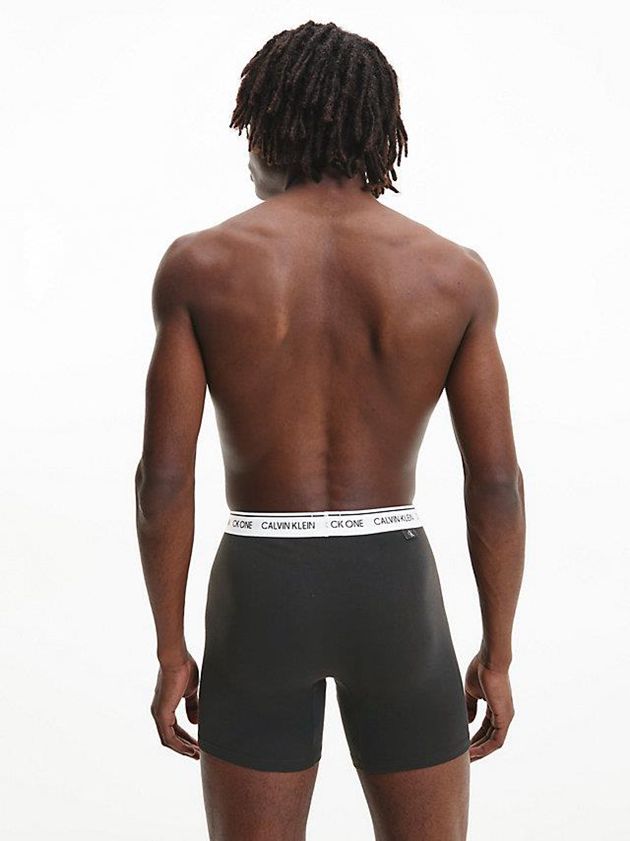 Black Calvin Klein 2 Pack Boxer - CK One Men Briefs | CQSX-57483