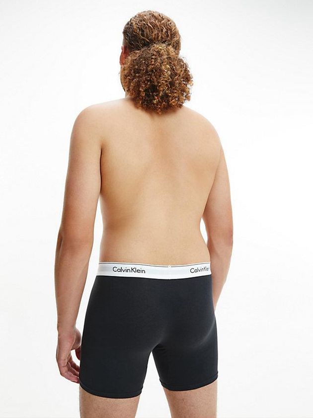 Black Calvin Klein 2 Pack Boxer - Modern Cotton Men Briefs | SGUF-84103