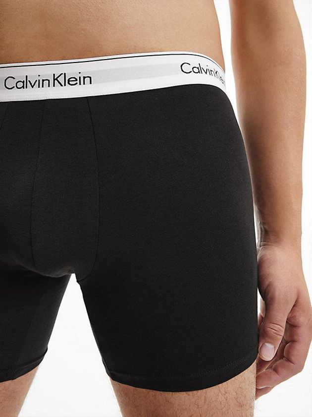 Black Calvin Klein 2 Pack Boxer - Modern Cotton Men Briefs | SGUF-84103