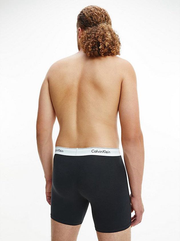 Black Calvin Klein 2 Pack Boxer - Modern Cotton Men Briefs | VCYJ-97348