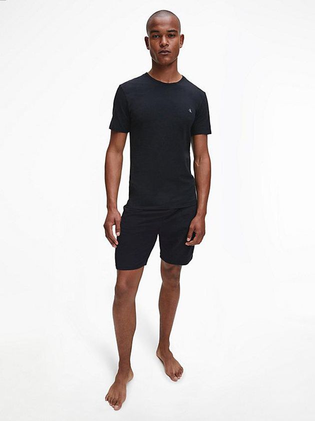 Black Calvin Klein 2 Pack Lounge - CK One Men T-Shirt | YAOH-74238