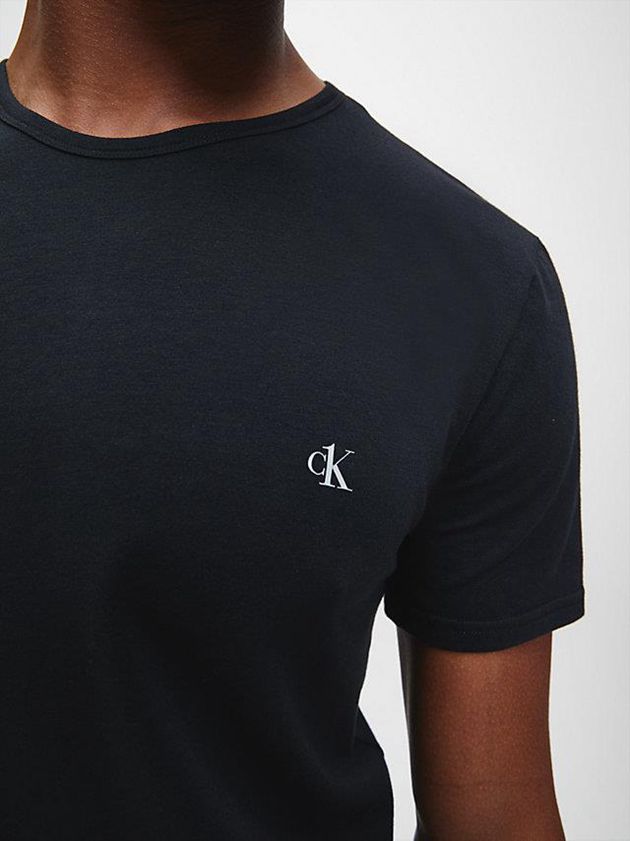 Black Calvin Klein 2 Pack Lounge - CK One Men T-Shirt | YAOH-74238