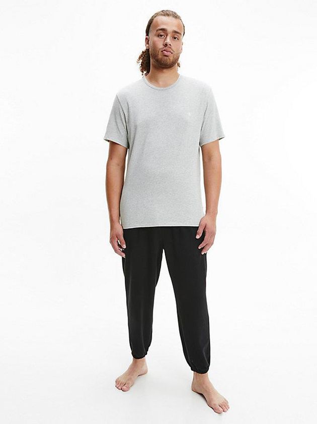 Black Calvin Klein 2 Pack Lounge - CK One Men T-Shirt | YAOH-74238