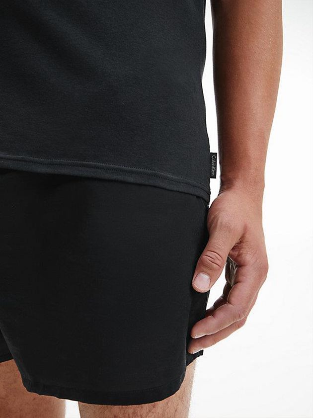 Black Calvin Klein 2 Pack Lounge - Modern Cotton Men T-Shirt | NHPC-42183