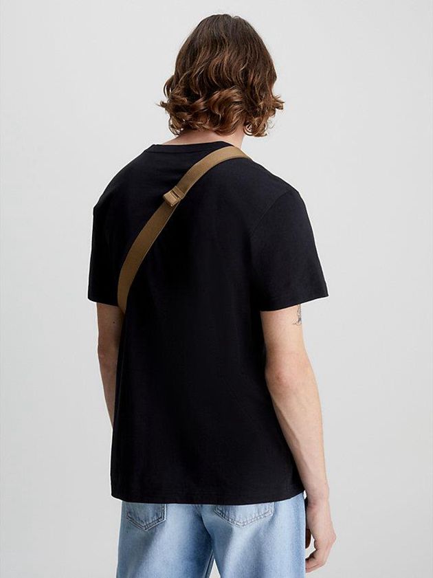 Black Calvin Klein 2 Pack Organic Cotton Men T-Shirt | NIJG-05762