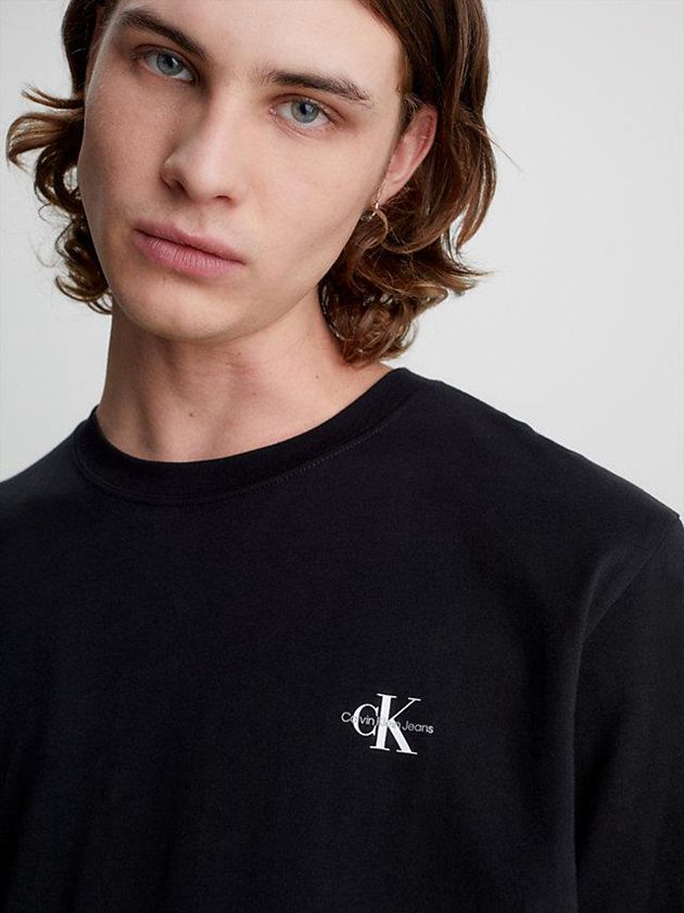 Black Calvin Klein 2 Pack Organic Cotton Men T-Shirt | NIJG-05762
