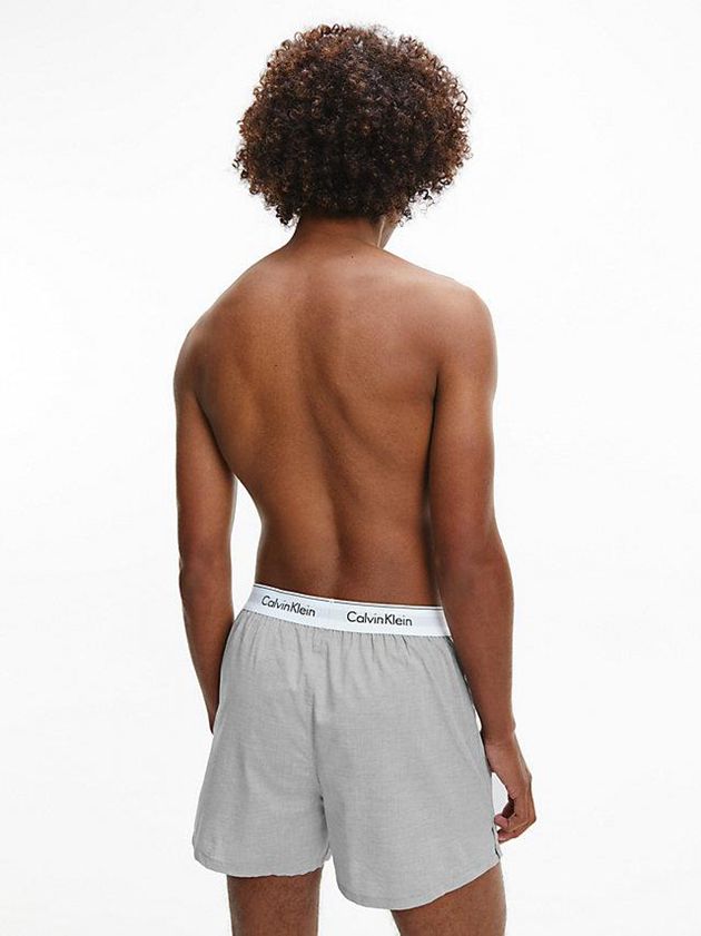 Black Calvin Klein 2 Pack Slim Fit Boxers - Modern Cotton Men Briefs | BWCI-90423