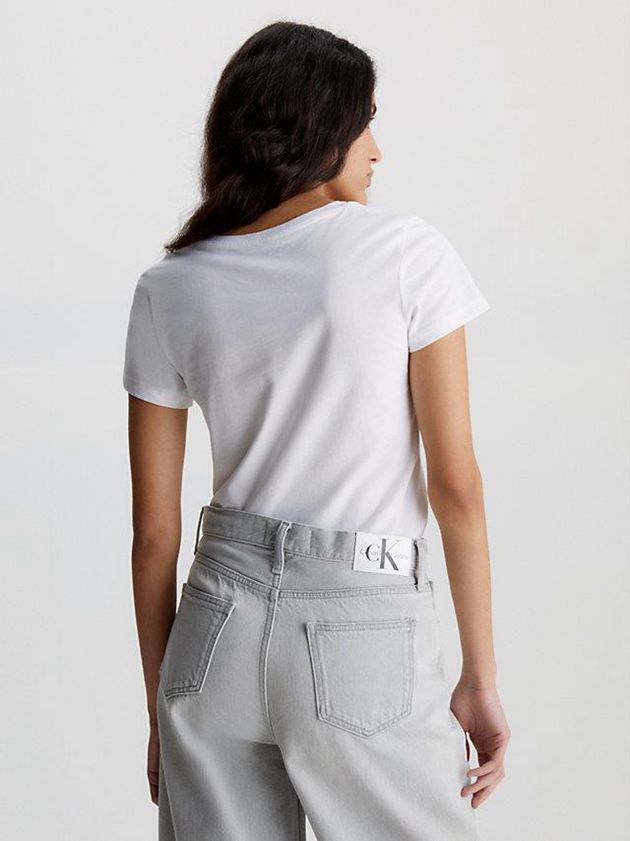 Black Calvin Klein 2 Pack Slim Women T-Shirt | CWQV-09873