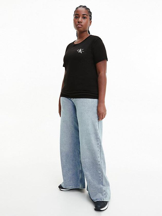 Black Calvin Klein 2 Pack Slim Women T-Shirt | KNTC-79638