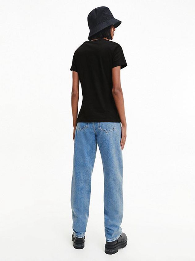 Black Calvin Klein 2 Pack Slim Women T-Shirt | KNTC-79638
