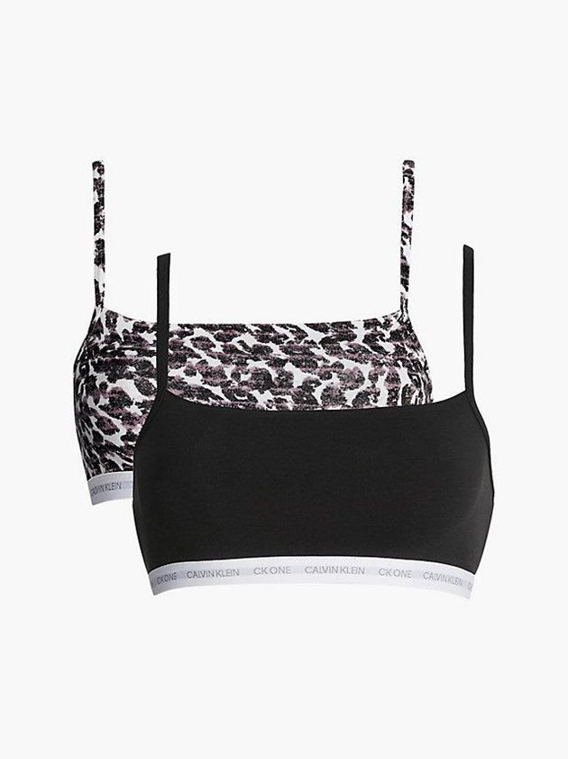 Black Calvin Klein 2 Pack String - CK One Women Bra | VHLU-76145
