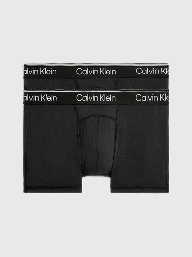 Black Calvin Klein 2 Pack - Athletic Cotton Men Briefs | GYWL-95726
