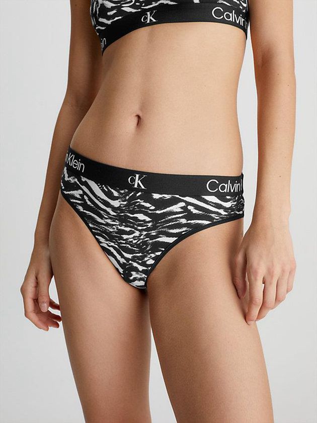 Black Calvin Klein 2 Pack - Ck96 Women Thong | CJZU-98364
