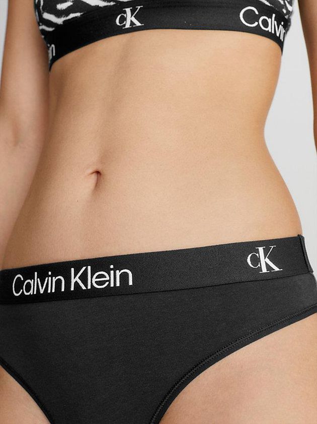 Black Calvin Klein 2 Pack - Ck96 Women Thong | CJZU-98364