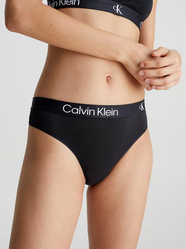 Black Calvin Klein 2 Pack - Ck96 Women Thong | QIUG-61058