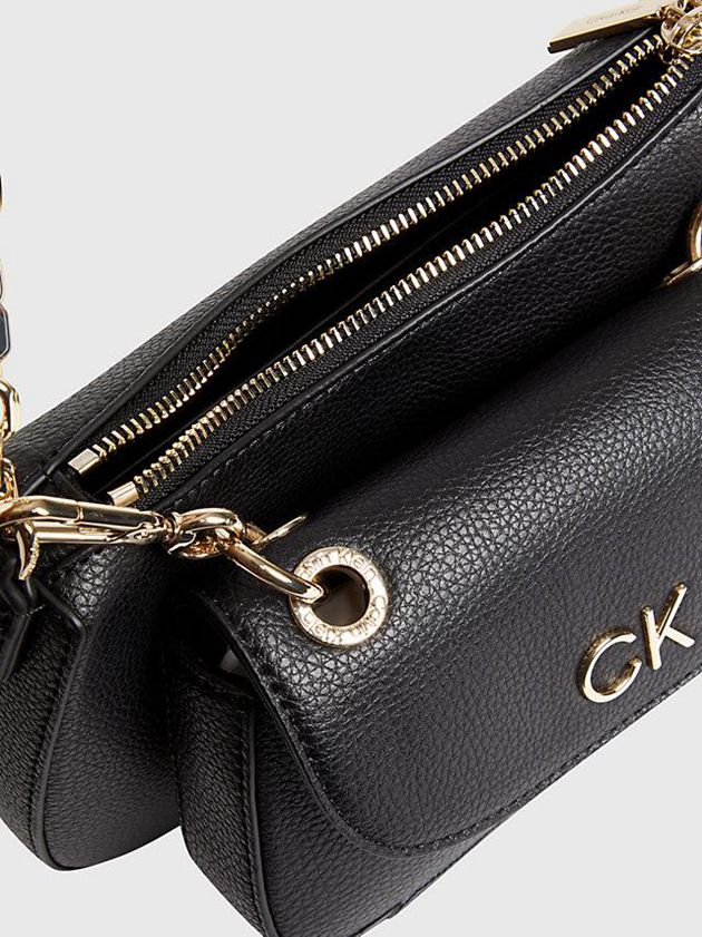 Black Calvin Klein 3-In-1 Recycled Shoulder Women Bags | OXPU-13408