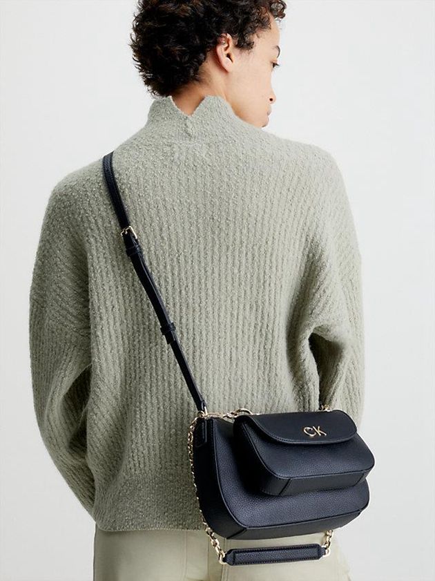 Black Calvin Klein 3-In-1 Recycled Shoulder Women Bags | OXPU-13408