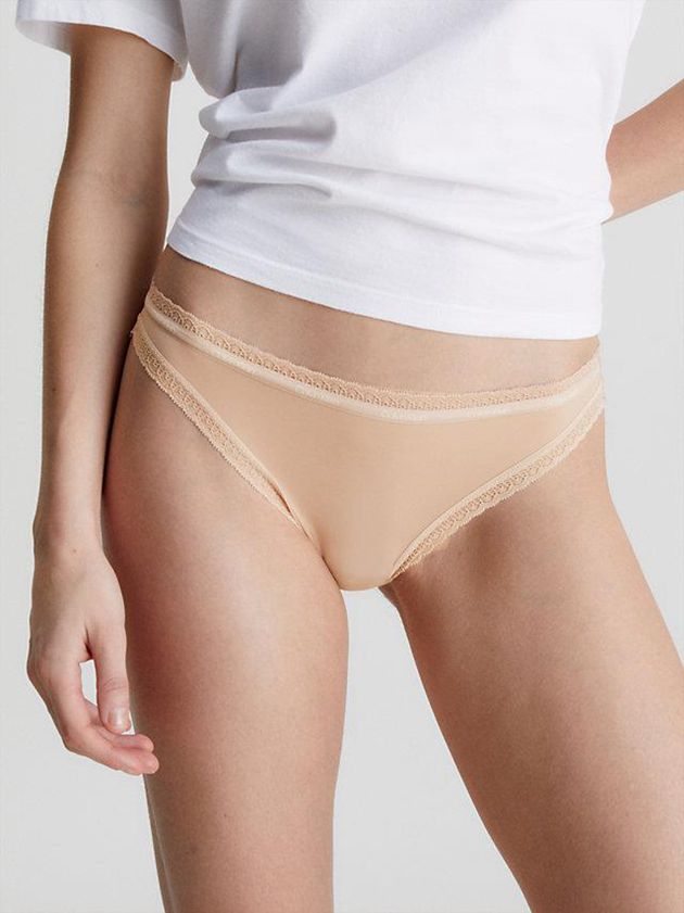 Black Calvin Klein 3 Pack Bikini - Bottoms Up Women Briefs | GDVN-15023