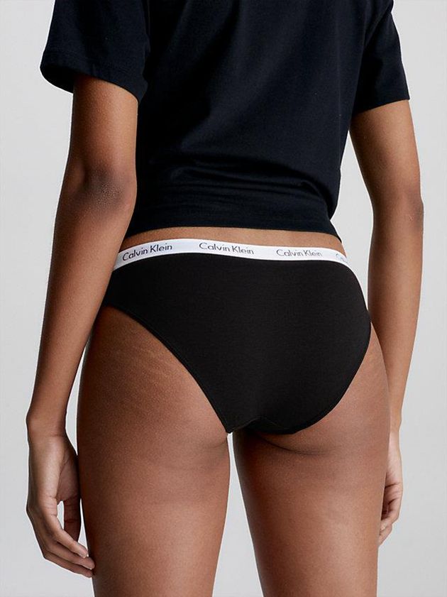 Black Calvin Klein 3 Pack Bikini - Carousel Women Briefs | UHTB-93520