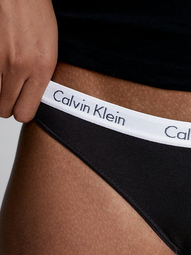 Black Calvin Klein 3 Pack Bikini - Carousel Women Briefs | UHTB-93520