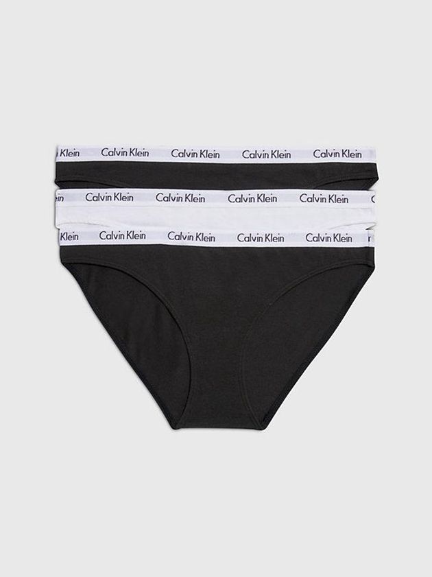 Black Calvin Klein 3 Pack Bikini - Carousel Women Briefs | TMRW-21743