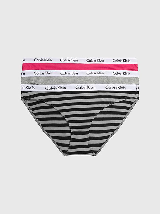 Black Calvin Klein 3 Pack Bikini - Carousel Women Briefs | CZWN-83475