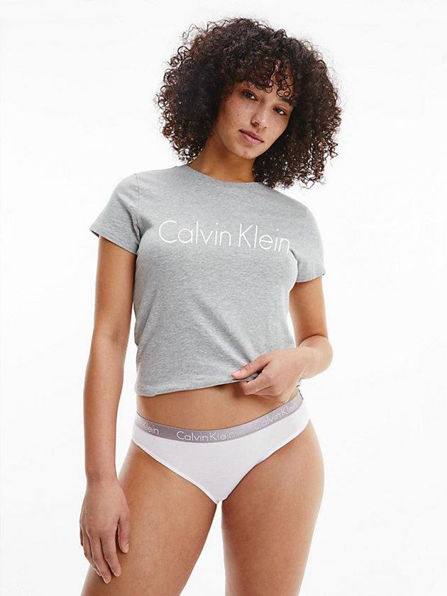Black Calvin Klein 3 Pack Bikini - Radiant Cotton Women Briefs | TCEH-82970