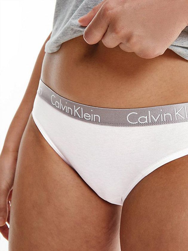 Black Calvin Klein 3 Pack Bikini - Radiant Cotton Women Briefs | TCEH-82970