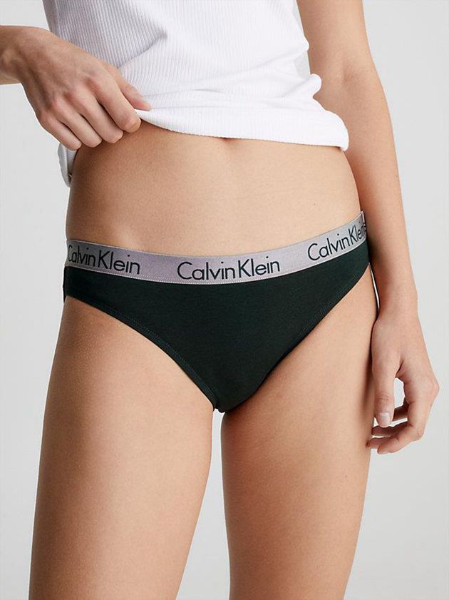 Black Calvin Klein 3 Pack Bikini - Radiant Cotton Women Briefs | MYNR-25380