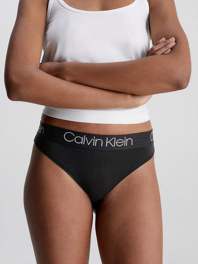 Black Calvin Klein 3 Pack Body Women Thong | JUDF-86293