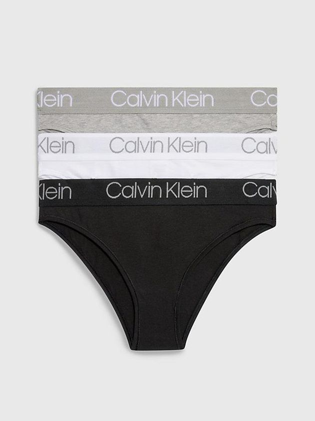Black Calvin Klein 3 Pack Body Women Thong | JUDF-86293