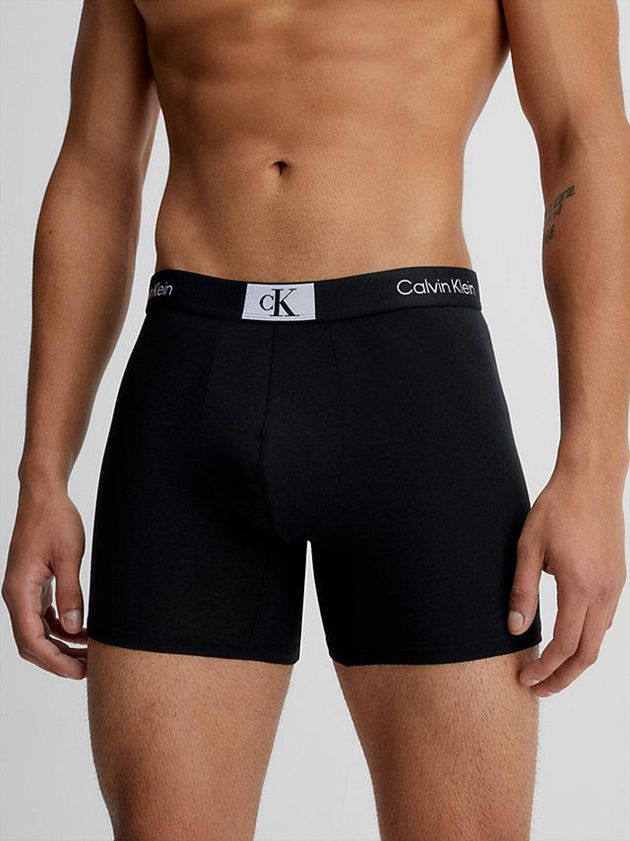 Black Calvin Klein 3 Pack Boxer - Ck96 Men Briefs | RMWQ-21345