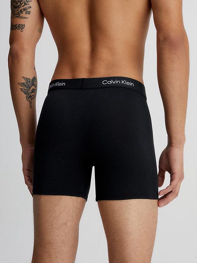 Black Calvin Klein 3 Pack Boxer - Ck96 Men Briefs | RMWQ-21345